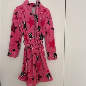Komar Kids Pink Star Pajama Robe